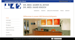 Desktop Screenshot of hno-elbitar-knoch.de