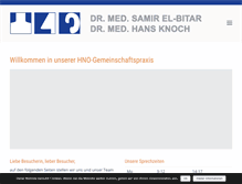 Tablet Screenshot of hno-elbitar-knoch.de